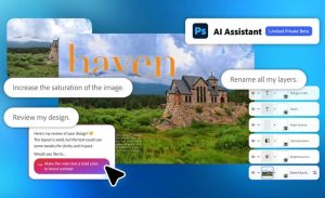 دستیار هوش مصنوعی جدید فتوشاپ برای خودکارسازی وظایف تکراری