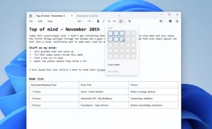اضافه شدن قابلیت جدول به Notepad در ویندوز 11
