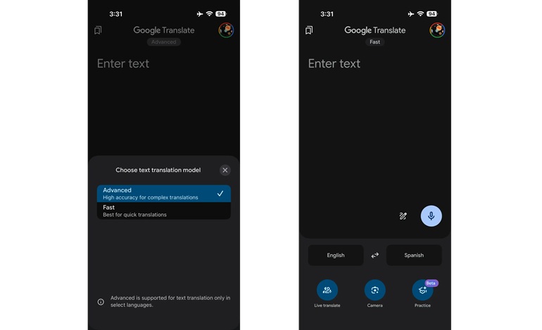 Google Translate حالا ترجمه‌های تقویت‌شده با Gemini را ارائه می‌دهد