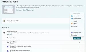 مایکروسافت قابلیت Advanced Paste را با پشتیبانی از هوش مصنوعی داخلی ارتقا داد