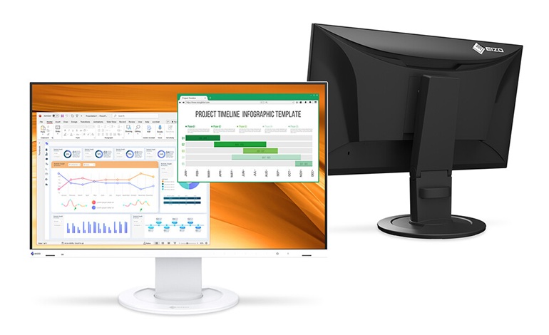 عرضه مانیتور EIZO FlexScan EV2400R با وضوح فول اچ دی