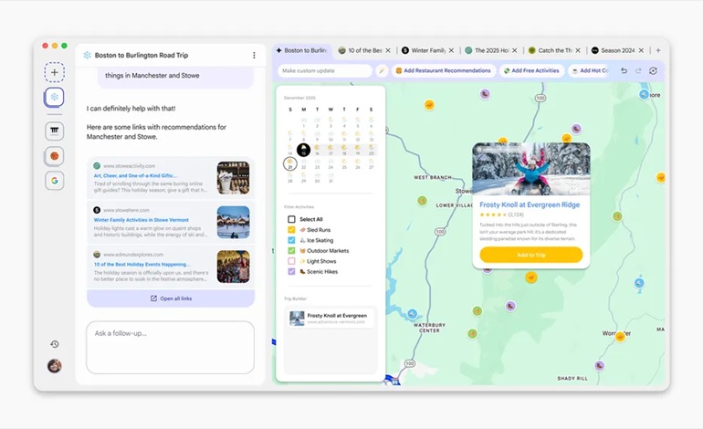 گوگل دیسکو: مرورگر آزمایشی با ویجت‌های هوش مصنوعی بر اساس تب‌ها