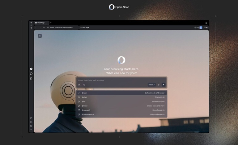 مرورگر هوش مصنوعی اپرا Neon برای همه در دسترس قرار گرفت