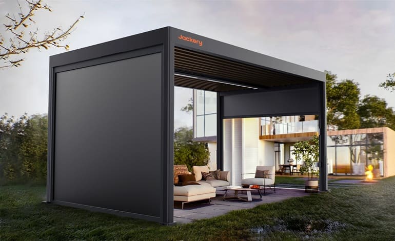 آلاچیق خورشیدی گران‌قیمت Jackery؛ ایده‌ای جذاب برای اجرای DIY