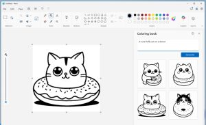 با هوش مصنوعی در مایکروسافت Paint کتاب‌های رنگ‌آمیزی بسازید