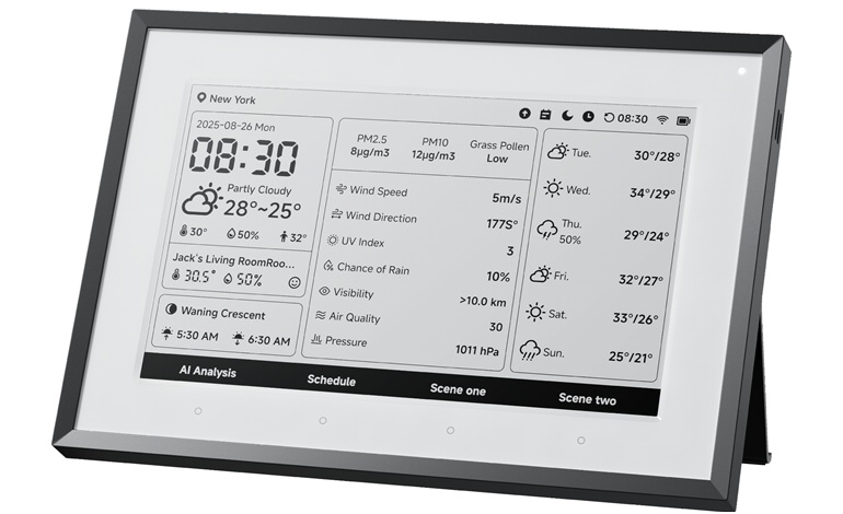 نمایشگر جدید E Ink سوئیچ‌بات: جذاب برای علاقه‌مندان به هواشناسی