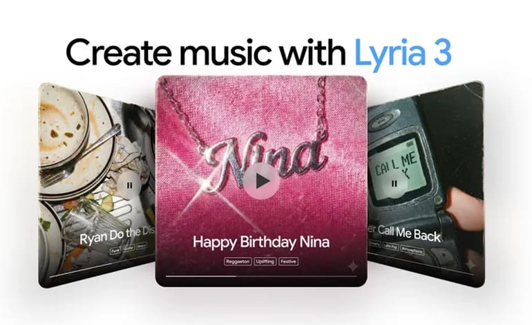 Gemini می‌تواند یک قطعه 30 ثانیه‌ای شبیه به موسیقی واقعی تولید کند