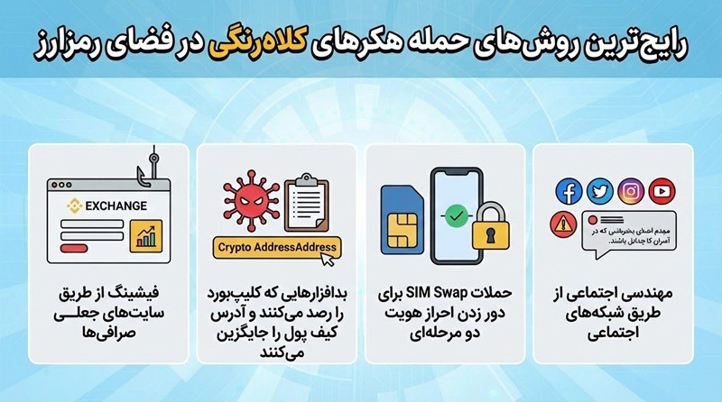تهدیدات هکرهای کلاه رنگی برای دنیای رمزارز 