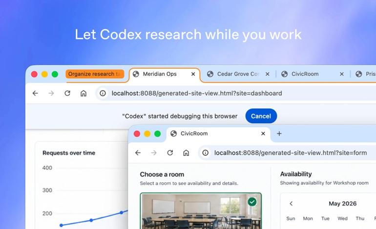 اکنون می‌توان OpenAI Codex را بر روی مرورگر کروم در مک اواس و ویندوز کار کرد