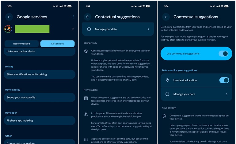 قابلیت Contextual Suggestions اندروید در حال عرضه برای سری پیکسل 10