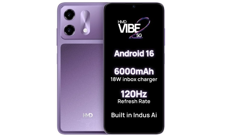 عرضه HMD Vibe 2 5G با صفحه نمایش 6.75 اینچی و باتری بزرگ