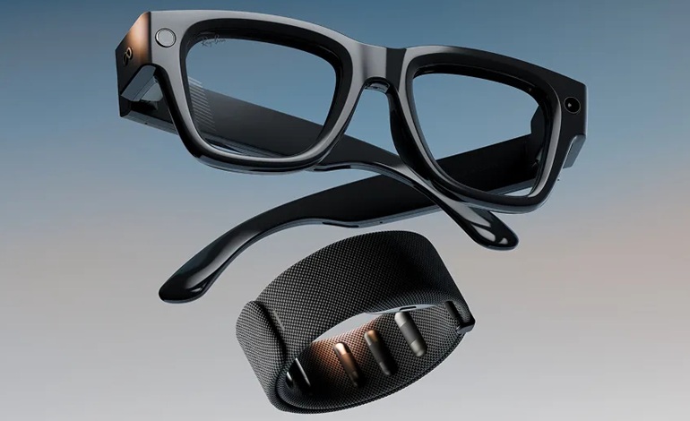 عینک Ray-Ban Display متا در آپدیت جدیدش، تایپ کردن با حرکات هوایی را دریافت کرد