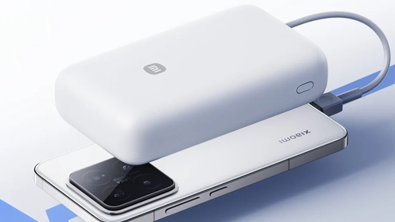 پاوربانک 20000 میلی‌آمپر ساعتی 22.5 وات شیائومی 2026 با کابل USB-C توکار عرضه شد