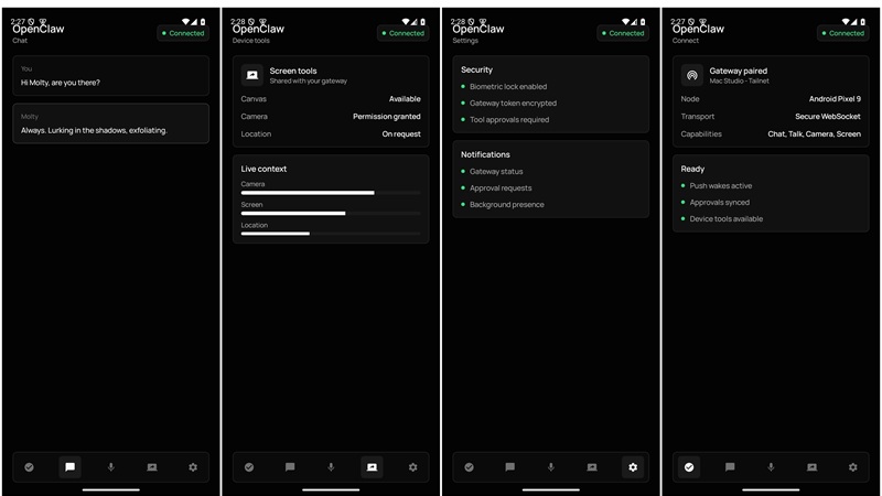 اپلیکیشن OpenClaw برای iOS و اندروید منتشر شد