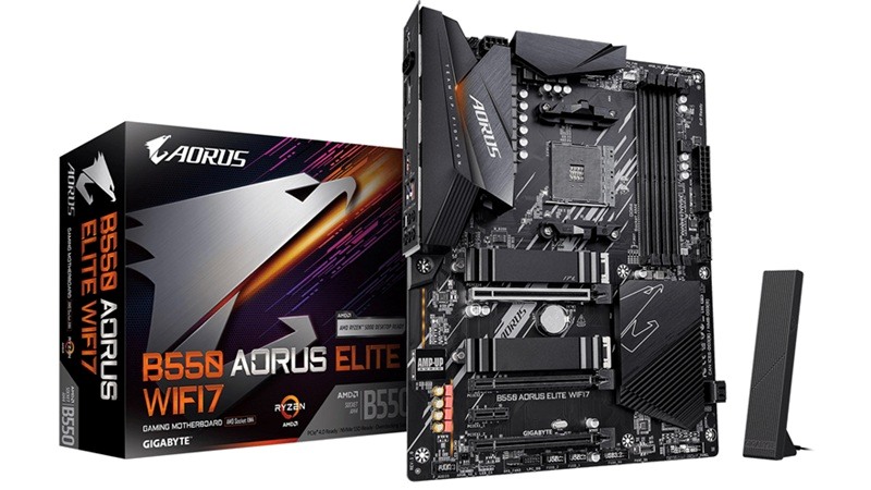 گیگابایت مادربرد B550 AORUS Elite WiFi7 با سوکت AM4 را معرفی کرد