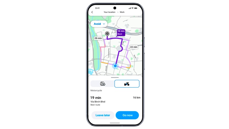 Waze ویژگی‌های جدید هوش مصنوعی نظیر Motorcycle و Less Chatty را عرضه کرد
