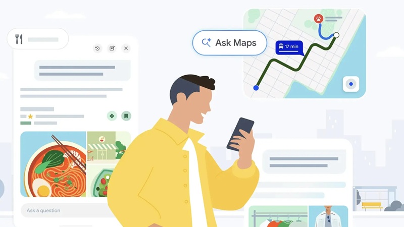 گوگل قابلیت‌های عامل‌محور هوش مصنوعی را به Ask Maps اضافه کرد