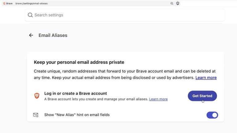 چگونه از قابلیت Email Aliases در آپدیت جدید Brave استفاده کنیم؟