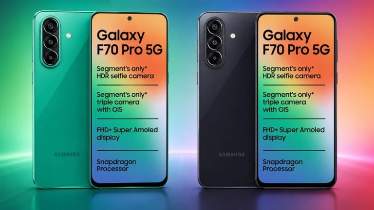 سامسونگ گلکسی F70 Pro 5G با 6 ارتقا اندروید رونمایی شد