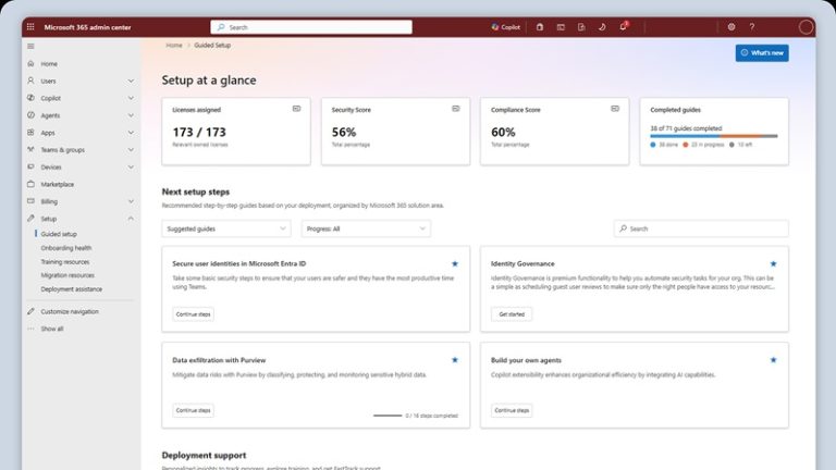 ارائه تجربه بازطراحی‌شده Microsoft 365 Setup برای مدیران IT