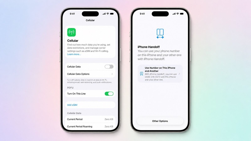 قابلیت iPhone Handoff در iOS 27 برای استفاده از یک شماره روی دو آیفون