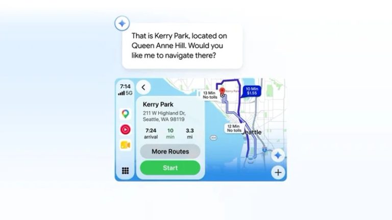 اکنون می‌توانید هنگام استفاده از Google Maps در CarPlay با Gemini گفتگو کنید