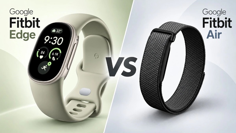 Fitbit Edge در برابر Fitbit Air: تفاوت‌ها فراتر از نمایشگر