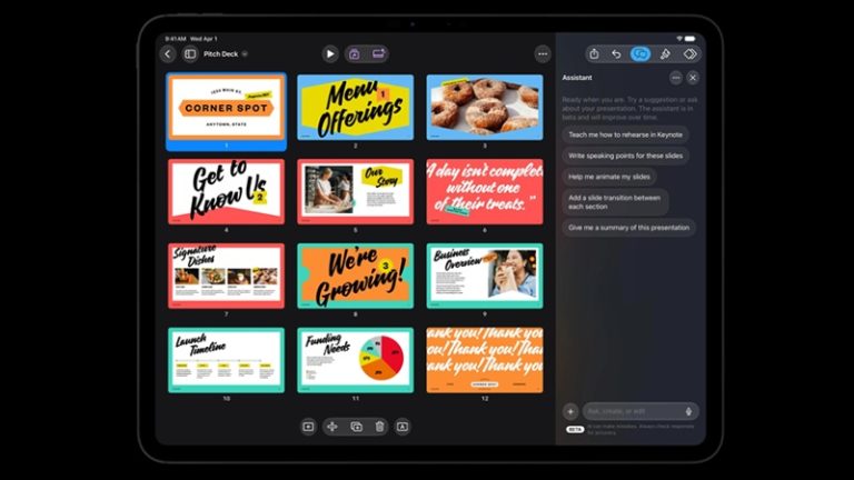 اپل یک چت‌بات هوش مصنوعی به Pages، Keynote و Numbers می افزاید