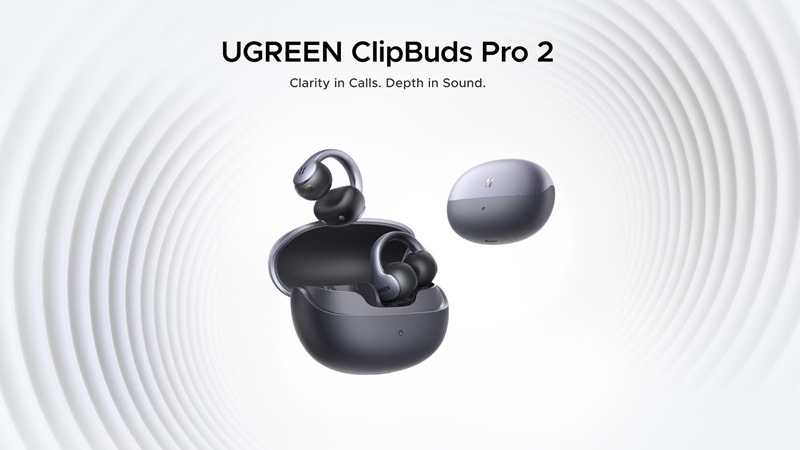 عرضه هدفون Ugreen ClipBuds Pro 2 برای تماس‌های شفاف و صدای فراگیر