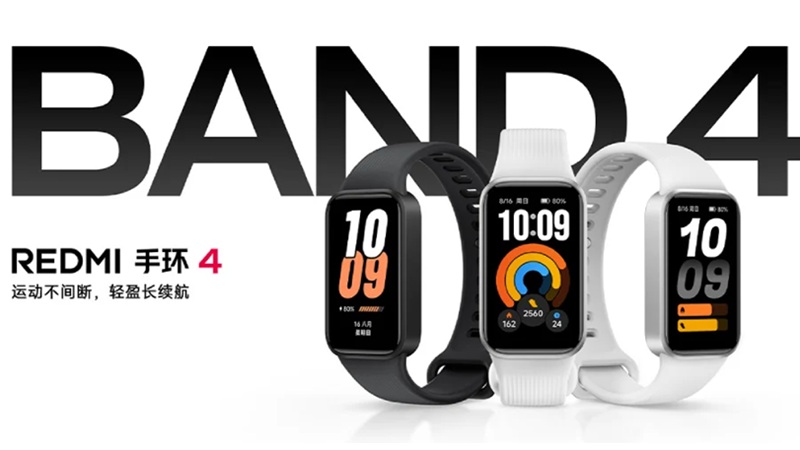 دستبند هوشمند Redmi Band 4 با باتری 21 روزه و نمایشگر 60 هرتزی معرفی شد