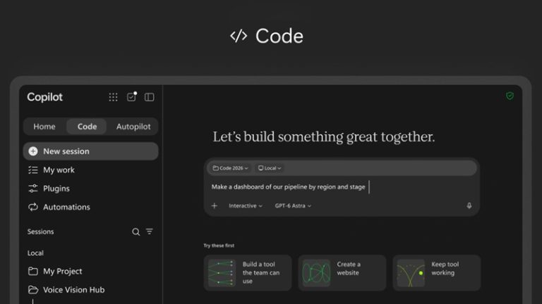 مایکروسافت عرضه تدریجی Copilot Code را برای ساخت اپلیکیشن با زبان طبیعی آغاز کرد