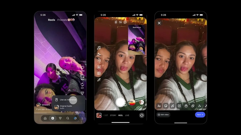 قابلیت جدید اینستاگرام با ابزار رفرنس روی صفحه، بازسازی Reels ترند را آسان‌تر می‌کند