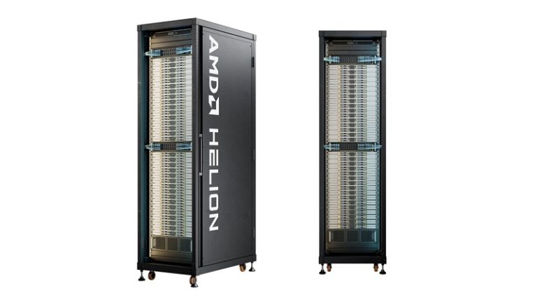 AMD از رک Helion ویژه هوش مصنوعی عامل‌محور رونمایی کرد