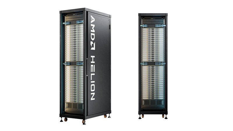 AMD از رک Helion ویژه هوش مصنوعی عامل‌محور رونمایی کرد